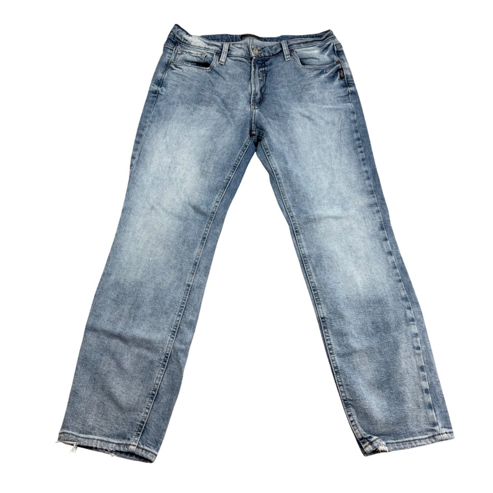 Silver Jeans Co Most Wanted Straight Light Wash Blue Denim Jeans L63413EOE229 30